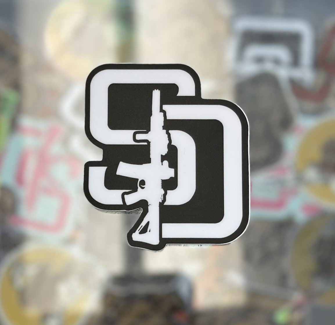 Black & White Sticker