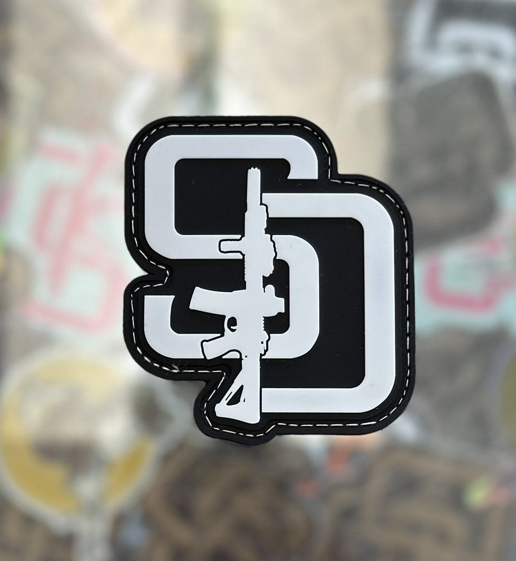 Black and White Glow in the Dark Patch
