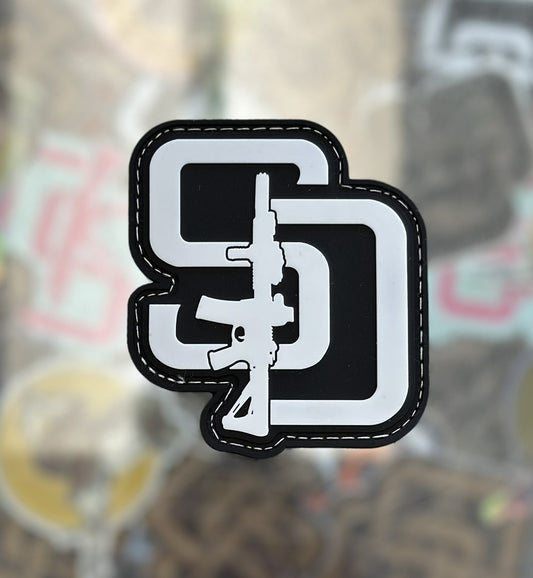 Black and White Glow in the Dark Patch